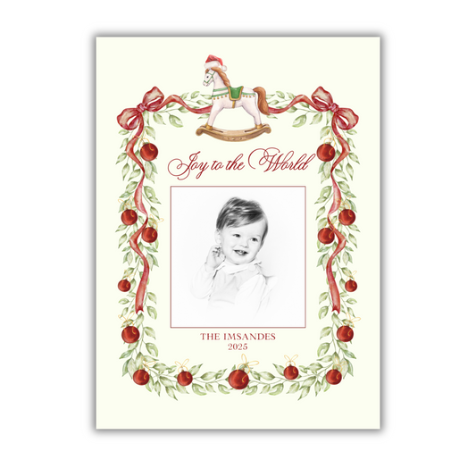 Rocking Horse Christmas Card