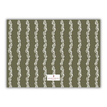 Green Classic Christmas Card