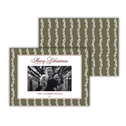 Green Classic Christmas Card