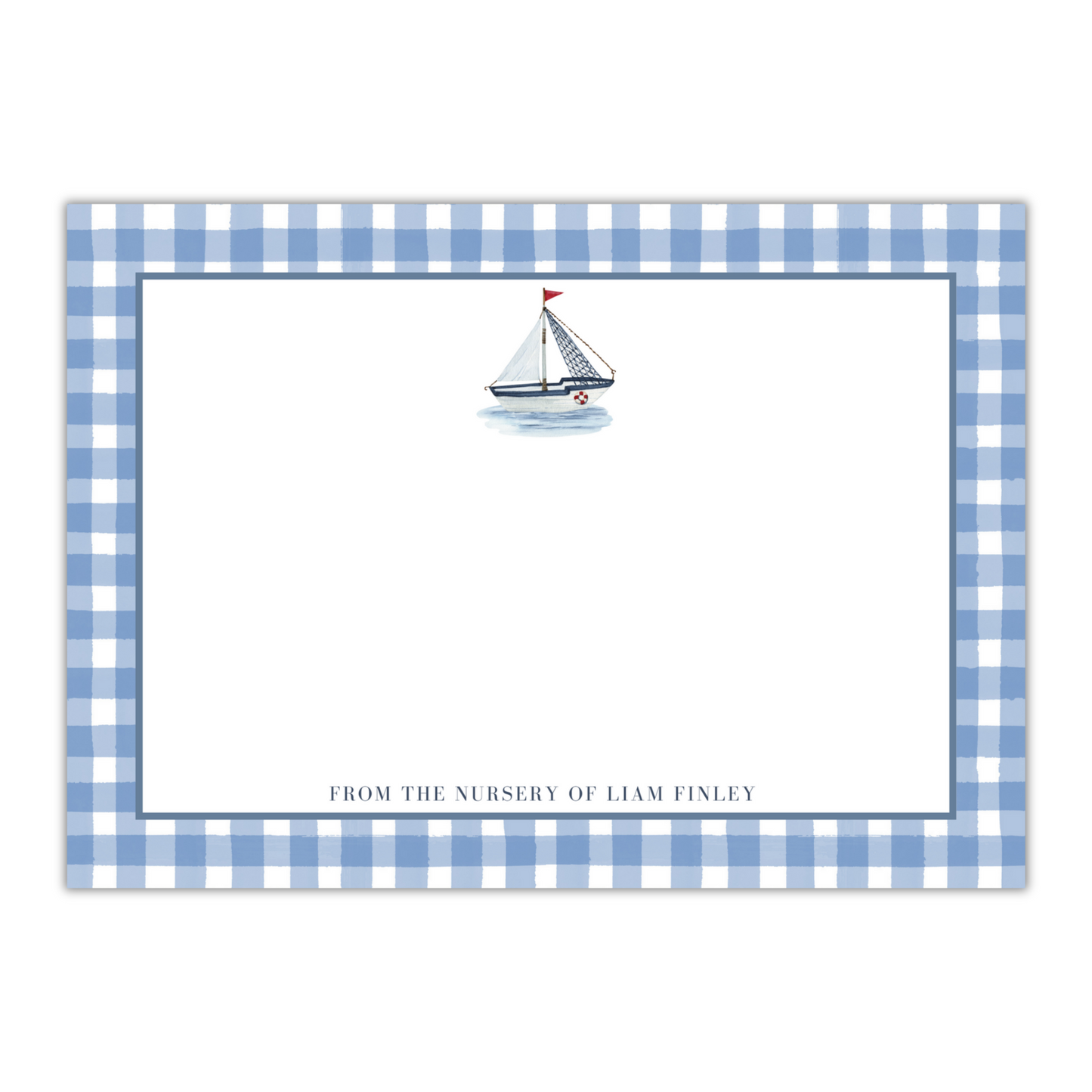 Sailboat Nursery Stationery