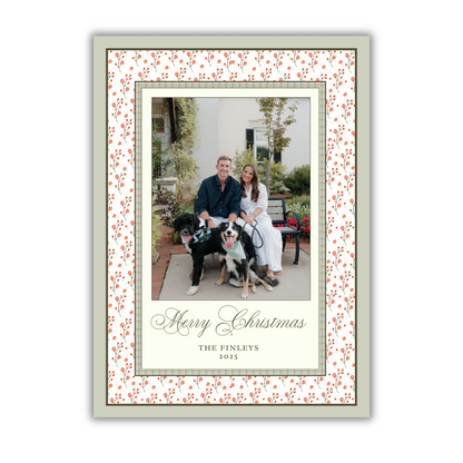 Floral Christmas Card