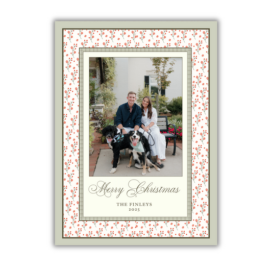 Floral Christmas Card