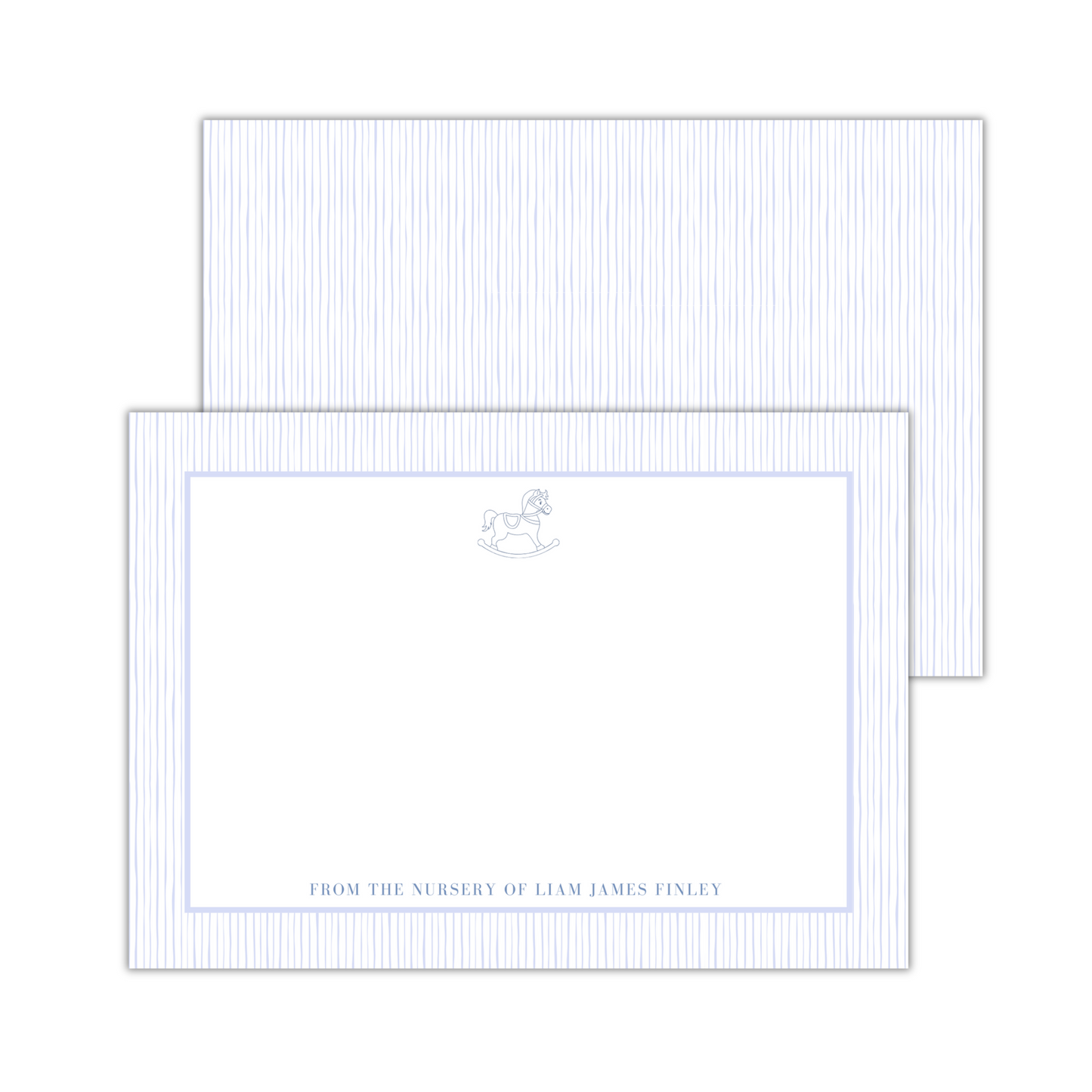 Blue Rocking Horse Nursery Stationery