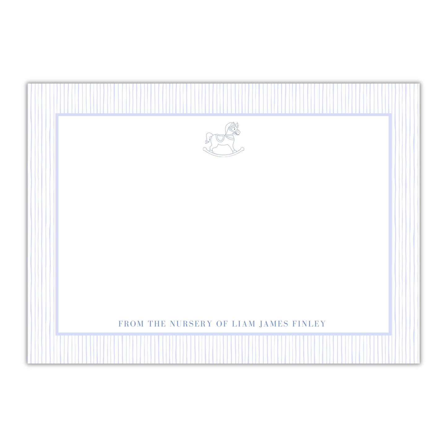 Blue Rocking Horse Nursery Stationery