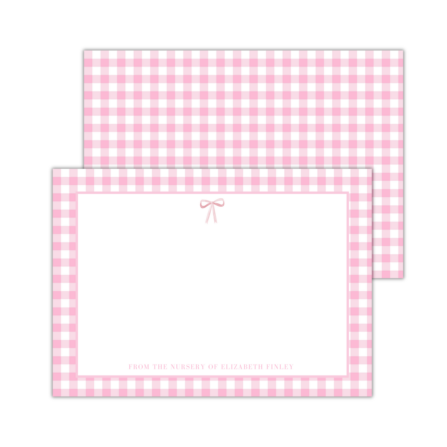 Pink Bow Nursery Stationery