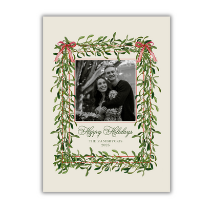 Classic Garland Christmas Card