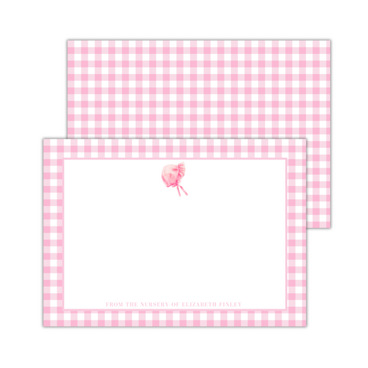 Pink Bonnet Stationery