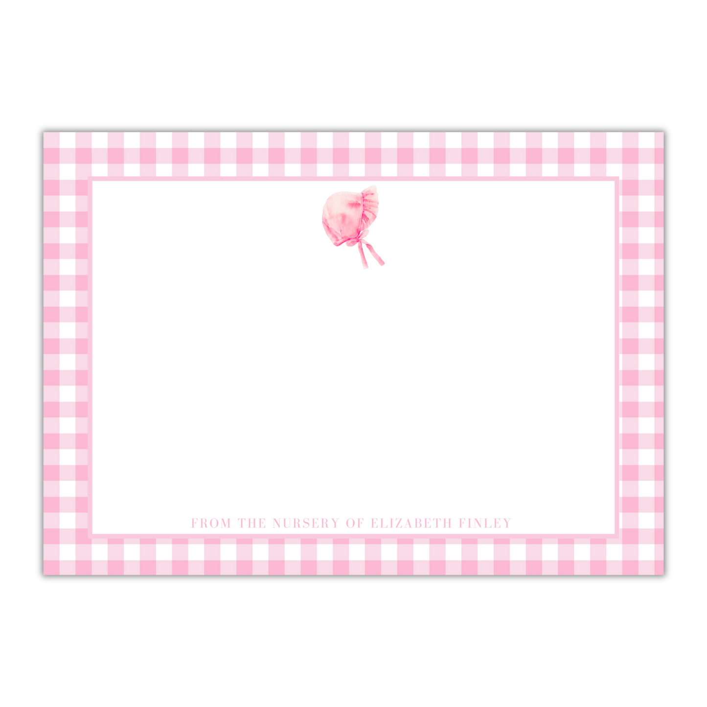 Pink Bonnet Stationery