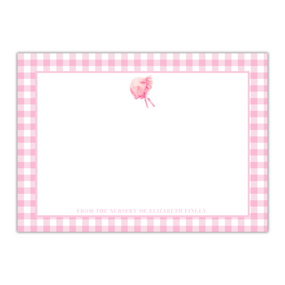 Pink Bonnet Stationery